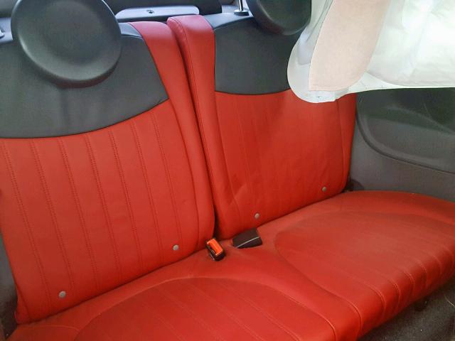 3C3CFFERXCT380062 - 2012 FIAT 500 LOUNGE RED photo 6