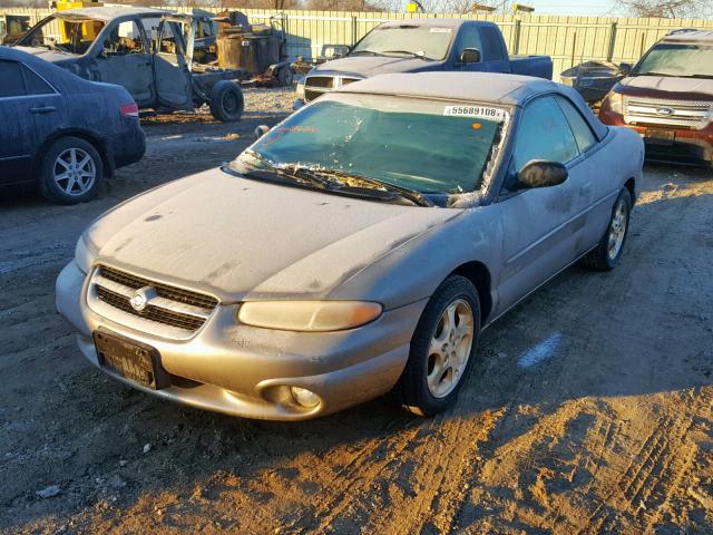 3C3EL55H9WT282244 - 1998 CHRYSLER SEBRING JX SILVER photo 2