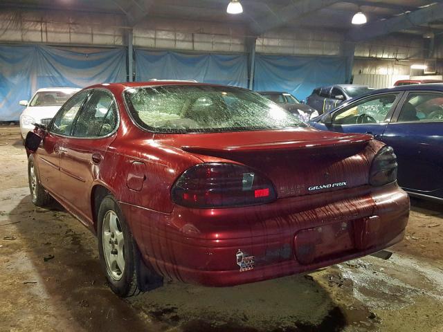 1G2WJ52K2YF238559 - 2000 PONTIAC GRAND PRIX RED photo 3
