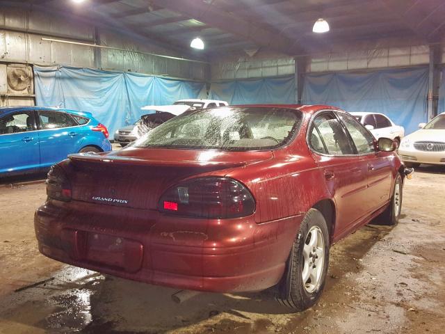 1G2WJ52K2YF238559 - 2000 PONTIAC GRAND PRIX RED photo 4