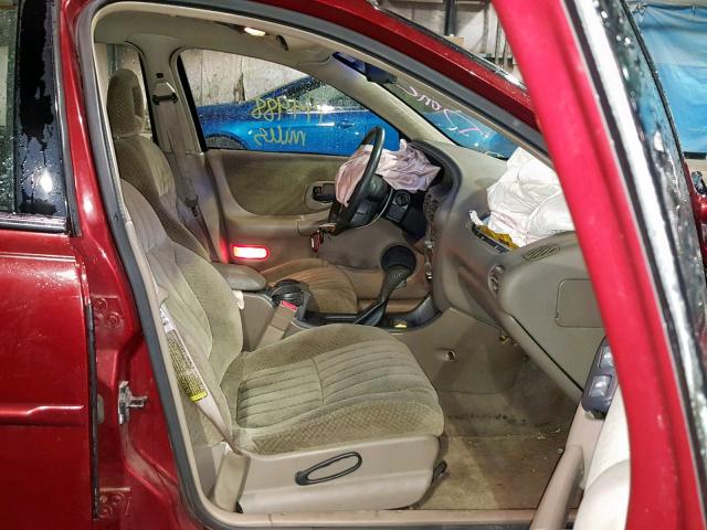 1G2WJ52K2YF238559 - 2000 PONTIAC GRAND PRIX RED photo 5