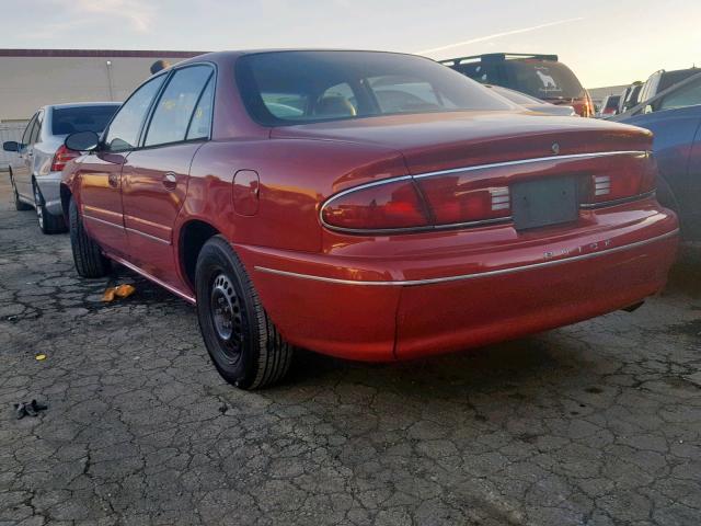 2G4WY52M7W1417253 - 1998 BUICK CENTURY LI RED photo 3