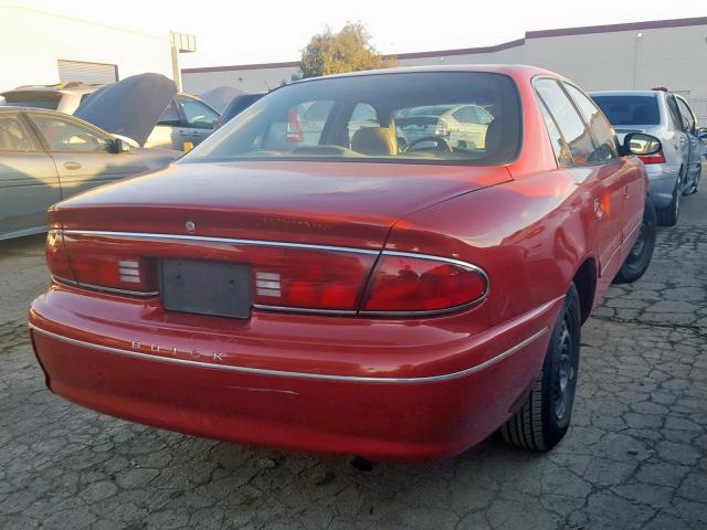 2G4WY52M7W1417253 - 1998 BUICK CENTURY LI RED photo 4