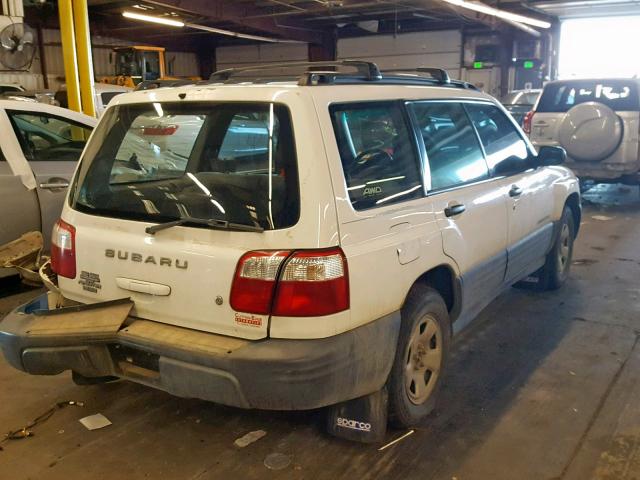 JF1SF63572H745176 - 2002 SUBARU FORESTER L WHITE photo 4