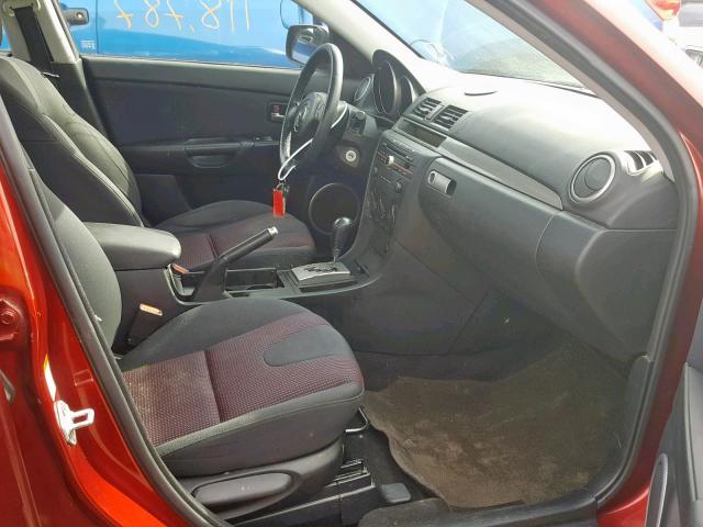 JM1BK323161422163 - 2006 MAZDA 3 S ORANGE photo 5