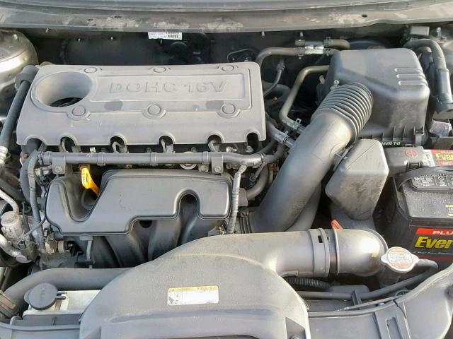 KNAFU6A28A5148903 - 2010 KIA FORTE EX GRAY photo 7