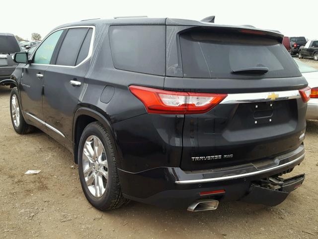 1GNEVKKW9JJ130639 - 2018 CHEVROLET TRAVERSE H BLACK photo 3