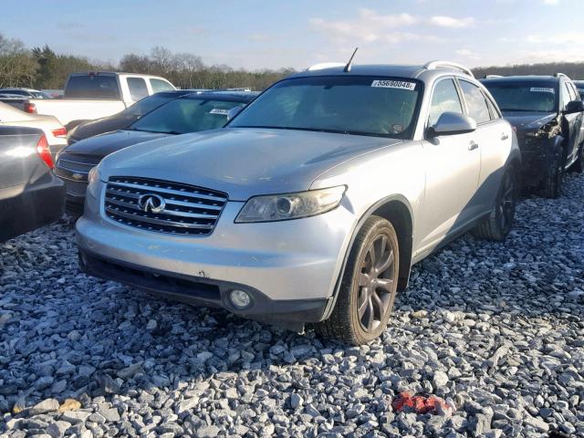 JNRAS08U34X106560 - 2004 INFINITI FX35 GRAY photo 2