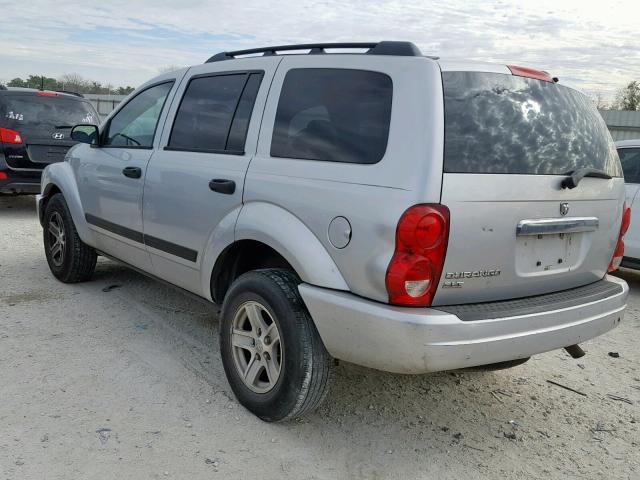 1D4HD48N25F571978 - 2005 DODGE DURANGO SL SILVER photo 3