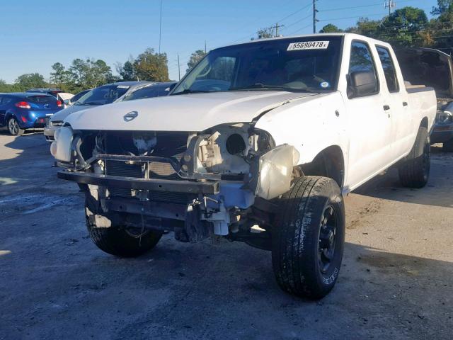 1N6ED29X92C380895 - 2002 NISSAN FRONTIER C WHITE photo 2