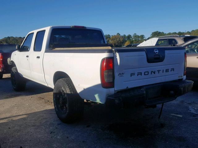 1N6ED29X92C380895 - 2002 NISSAN FRONTIER C WHITE photo 3