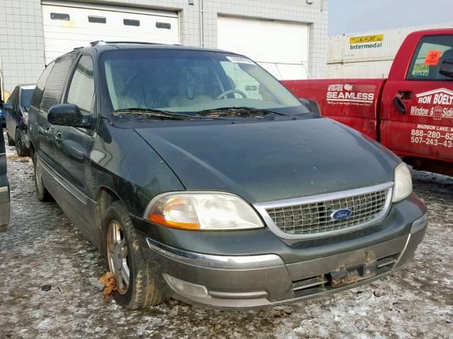 2FMZA53472BA76604 - 2002 FORD WINDSTAR S GREEN photo 1