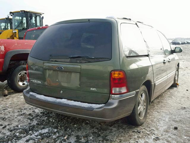 2FMZA53472BA76604 - 2002 FORD WINDSTAR S GREEN photo 4