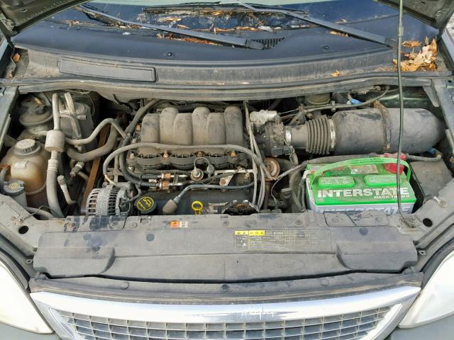 2FMZA53472BA76604 - 2002 FORD WINDSTAR S GREEN photo 7