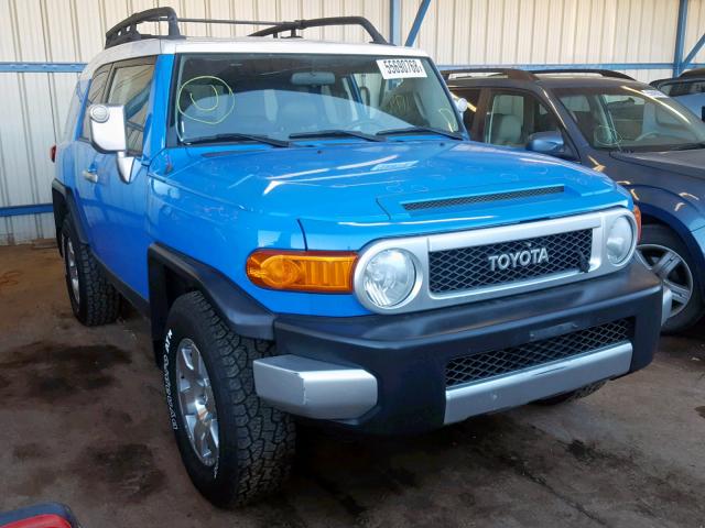 JTEBU11F170088908 - 2007 TOYOTA FJ CRUISER BLUE photo 1