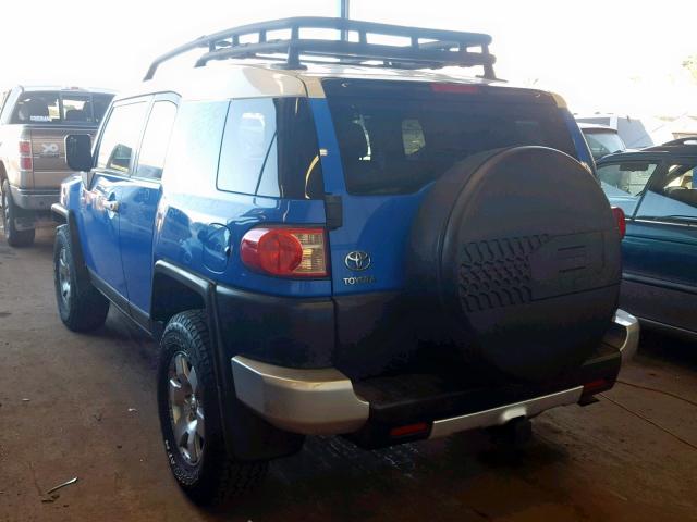 JTEBU11F170088908 - 2007 TOYOTA FJ CRUISER BLUE photo 3