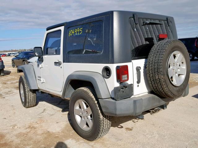 1J4AA2D1XAL139806 - 2010 JEEP WRANGLER S WHITE photo 3