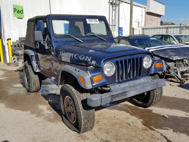 1J4FY29P4VP527711 - 1997 JEEP WRANGLER / BLUE photo 1