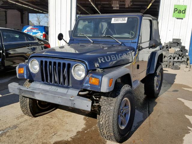 1J4FY29P4VP527711 - 1997 JEEP WRANGLER / BLUE photo 2