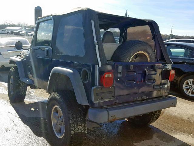 1J4FY29P4VP527711 - 1997 JEEP WRANGLER / BLUE photo 3