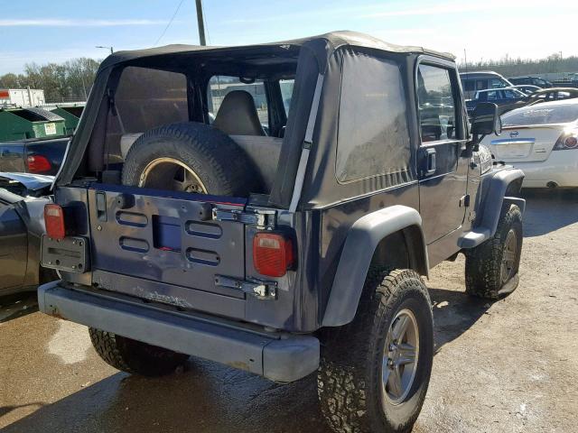 1J4FY29P4VP527711 - 1997 JEEP WRANGLER / BLUE photo 4