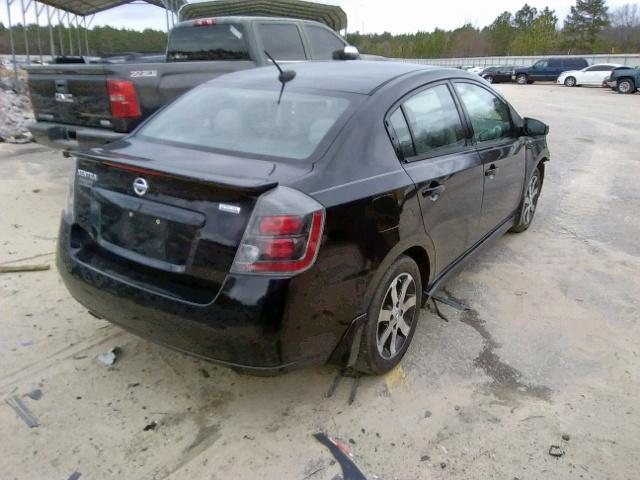 3N1AB6APXBL722100 - 2011 NISSAN SENTRA 2.0 BLACK photo 4