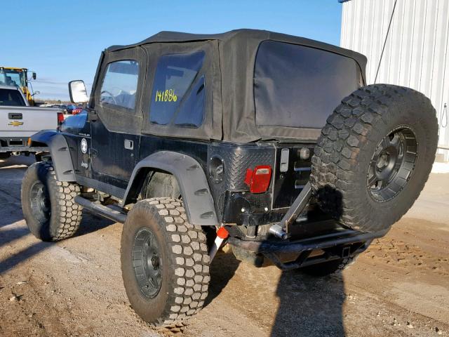 1J4FY29P6XP467689 - 1999 JEEP WRANGLER / BLACK photo 3