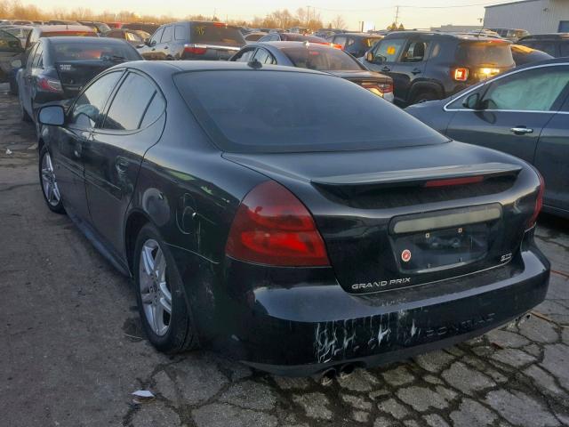 2G2WR524351169135 - 2005 PONTIAC GRAND PRIX BLACK photo 3