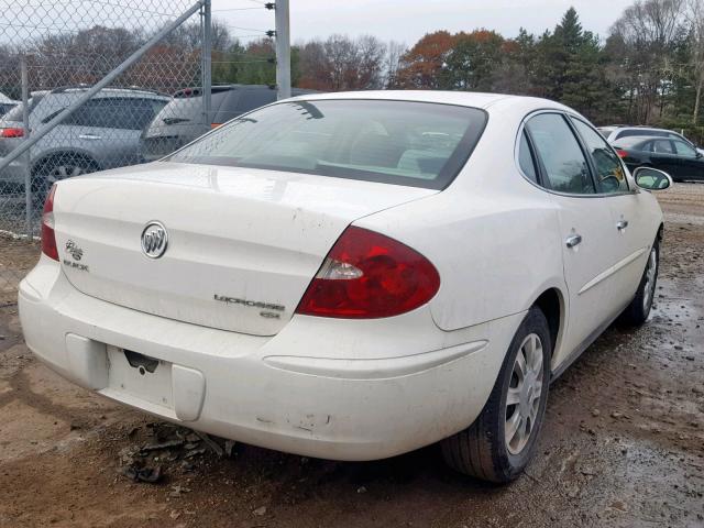 2G4WC582271215104 - 2007 BUICK LACROSSE C WHITE photo 4