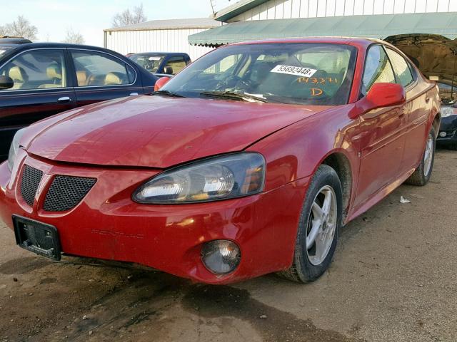 2G2WP552871120225 - 2007 PONTIAC GRAND PRIX წითელი ფოტო 2