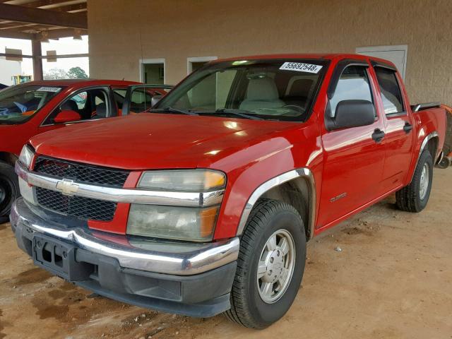 1GCCS136258156532 - 2005 CHEVROLET COLORADO RED photo 2