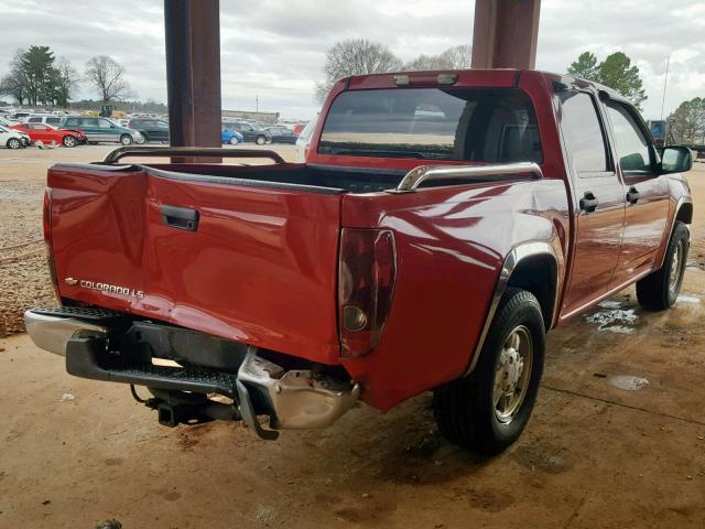 1GCCS136258156532 - 2005 CHEVROLET COLORADO RED photo 4