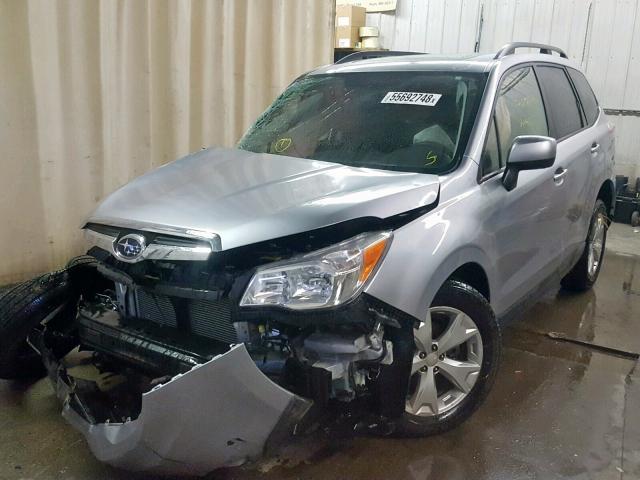 JF2SJADCXGH473532 - 2016 SUBARU FORESTER 2 SILVER photo 2