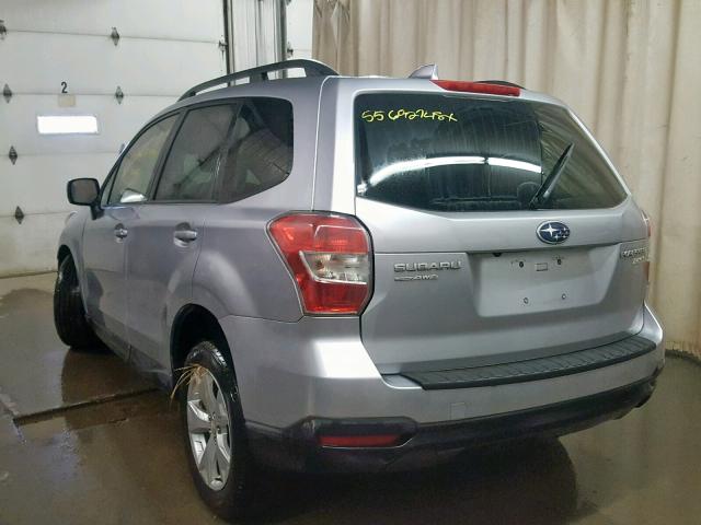 JF2SJADCXGH473532 - 2016 SUBARU FORESTER 2 SILVER photo 3