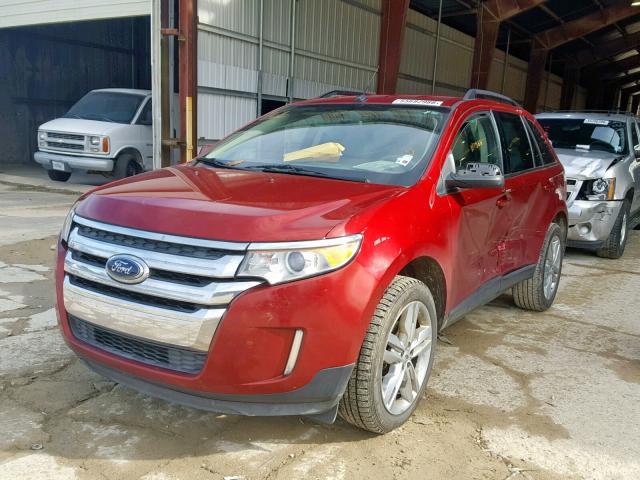 2FMDK3KC7DBA62726 - 2013 FORD EDGE LIMIT RED photo 2