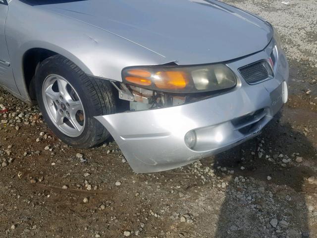 1G2HX54K124127394 - 2002 PONTIAC BONNEVILLE SILVER photo 9