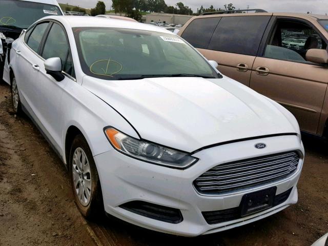 3FA6P0G76ER393492 - 2014 FORD FUSION S YELLOW photo 1