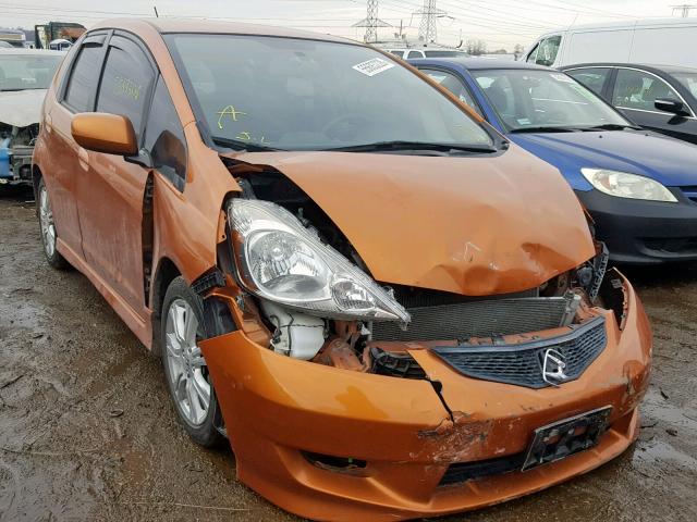 JHMGE8H41AS021515 - 2010 HONDA FIT SPORT ORANGE photo 1