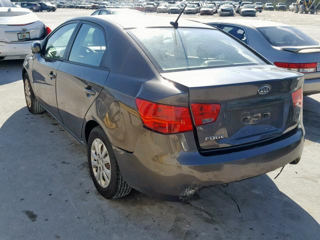 KNAFU4A28B5460273 - 2011 KIA FORTE EX GRAY photo 3