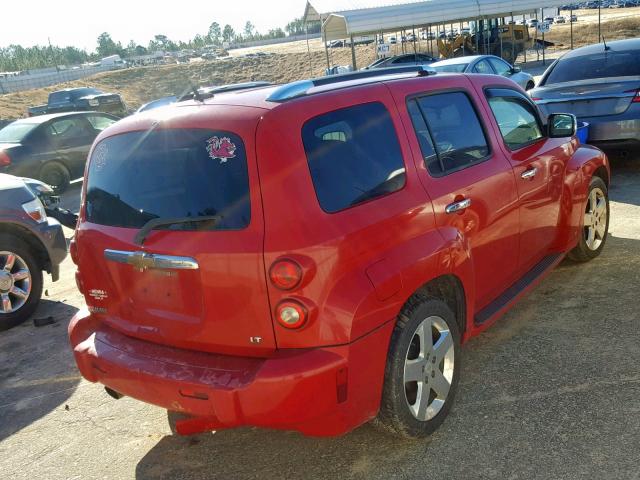 3GNDA53P98S624749 - 2008 CHEVROLET HHR LT RED photo 4