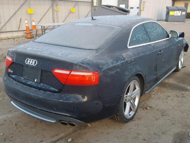 WAURV78T18A035858 - 2008 AUDI S5 QUATTRO BLACK photo 4