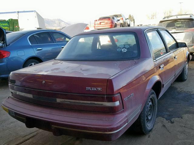 1G4AG55M3S6403815 - 1995 BUICK CENTURY SP BURGUNDY photo 4