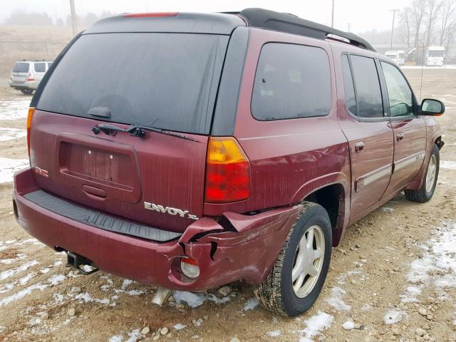 1GKET16S346198933 - 2004 GMC ENVOY XL BURGUNDY photo 4