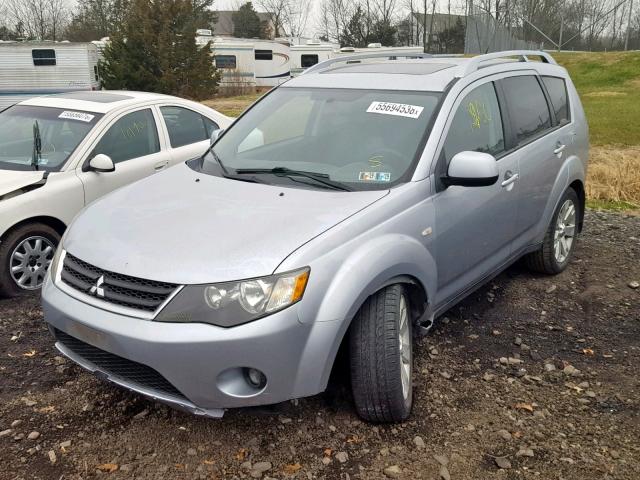 JA4MT41X17Z009852 - 2007 MITSUBISHI OUTLANDER GRAY photo 2