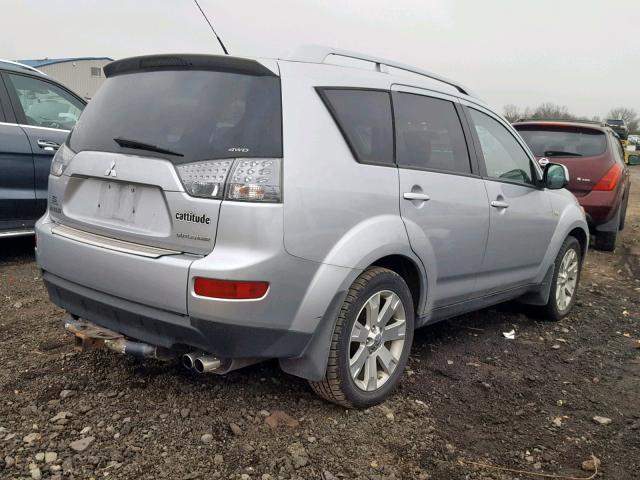 JA4MT41X17Z009852 - 2007 MITSUBISHI OUTLANDER GRAY photo 4