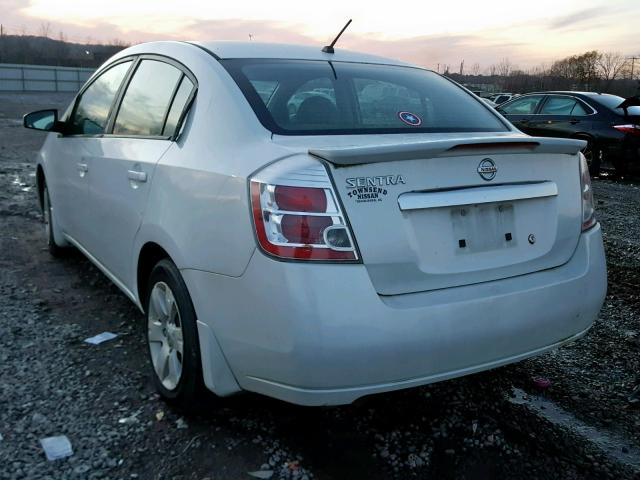 3N1AB6AP9CL785996 - 2012 NISSAN SENTRA 2.0 WHITE photo 3