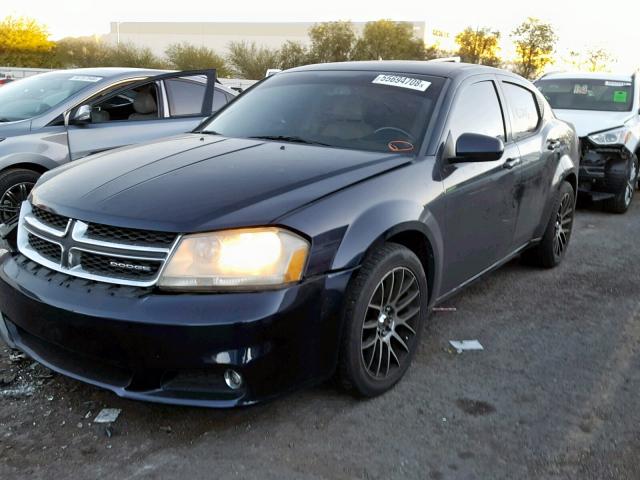 1B3BD2FG5BN550248 - 2011 DODGE AVENGER LU BLACK photo 2