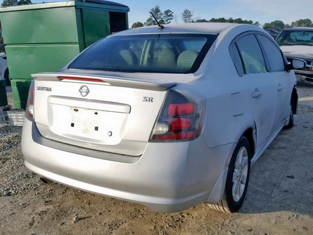 3N1AB6AP3CL772872 - 2012 NISSAN SENTRA 2.0 SILVER photo 4