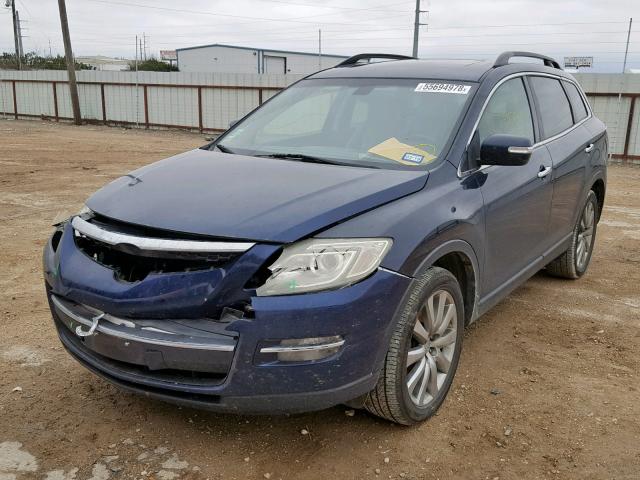 JM3TB38V980137126 - 2008 MAZDA CX-9 BLUE photo 2