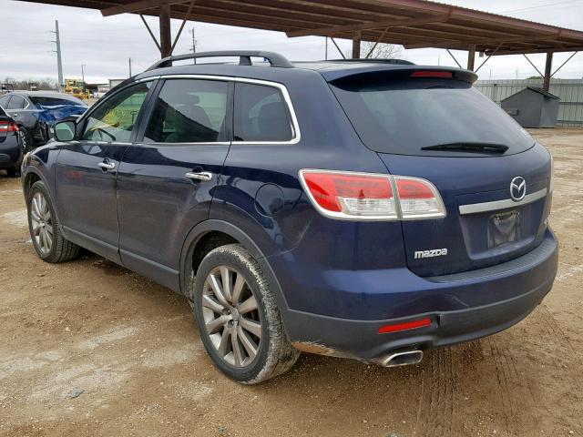 JM3TB38V980137126 - 2008 MAZDA CX-9 BLUE photo 3